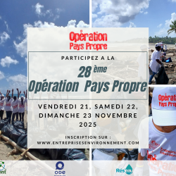 Inscrivez-vous à la 28ème Opération Pays Propre!!