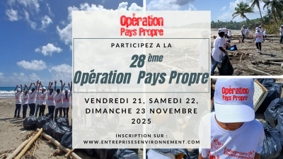 Inscrivez-vous à la 28ème Opération Pays Propre!!