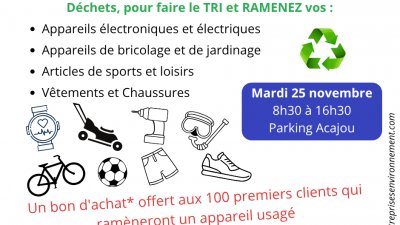 Opération de collecte – Decathlon et Mr. Bricolage – 25 novembre