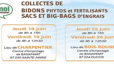 Collectes de Bidons phytos, Fertilisants, Sacs et BIG-BAGS d&rsquo;engrais
